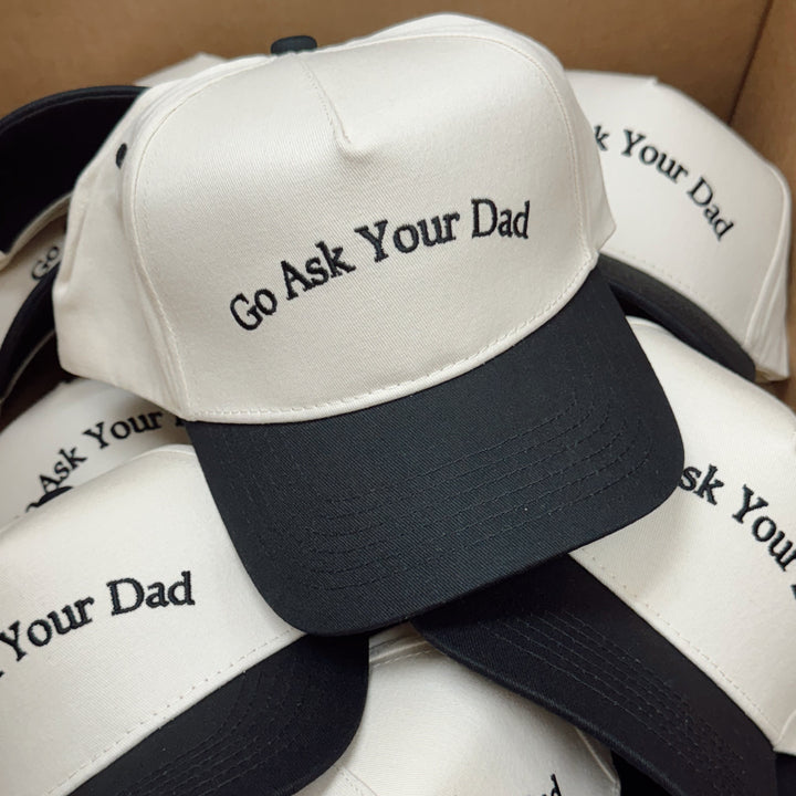 Go Ask Your Dad Vintage Trucker Hat