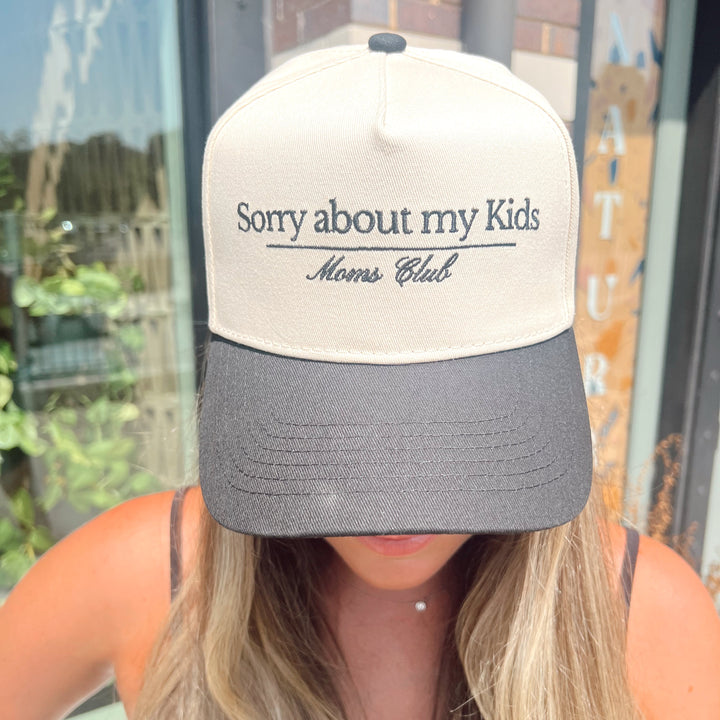 Sorry About My Kids. Vintage Trucker Hat