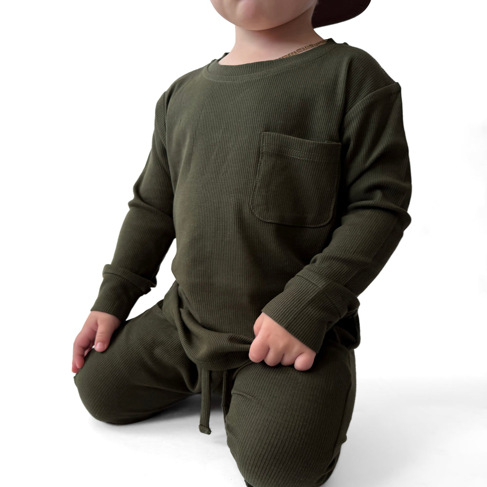 Ribbed Long Sleeve - Hunter