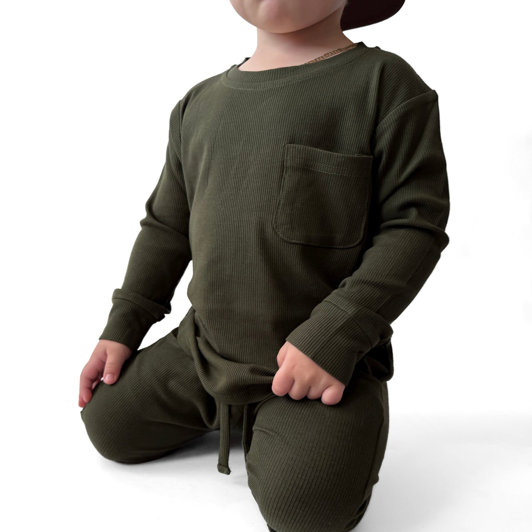 Ribbed Long Sleeve - Hunter