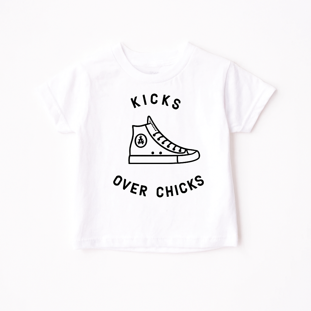 Kicks Over Chicks Tee