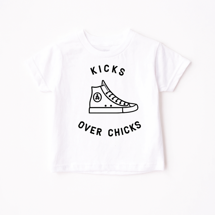 Kicks Over Chicks Tee