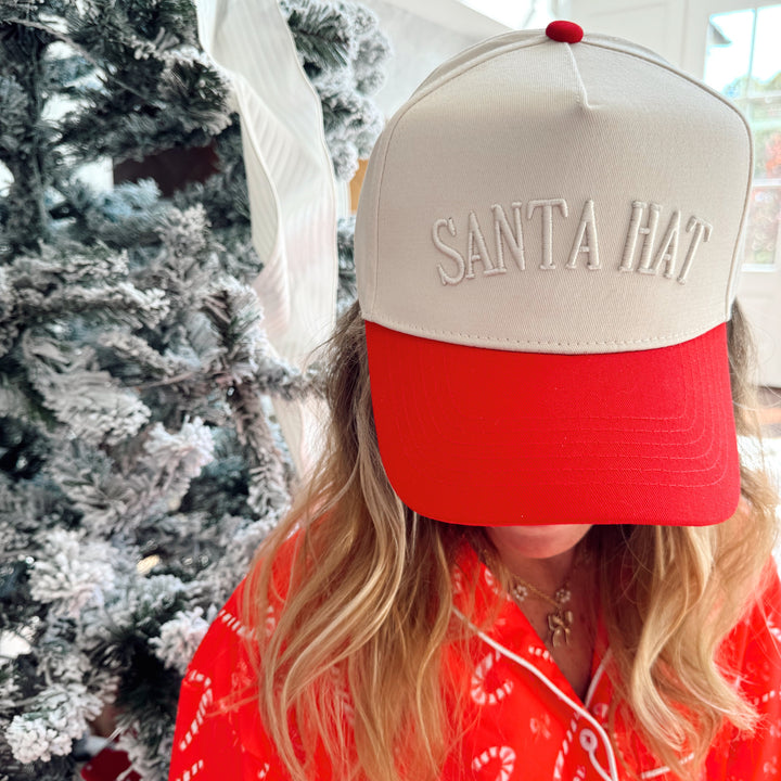 Santa Hat - Red Vintage Trucker Hat