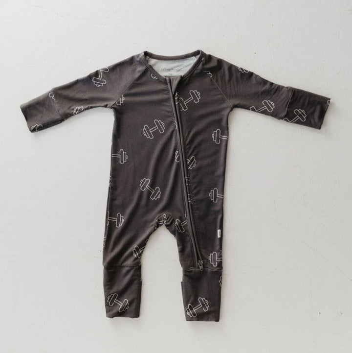 Arm Day Bamboo Zip Pajamas