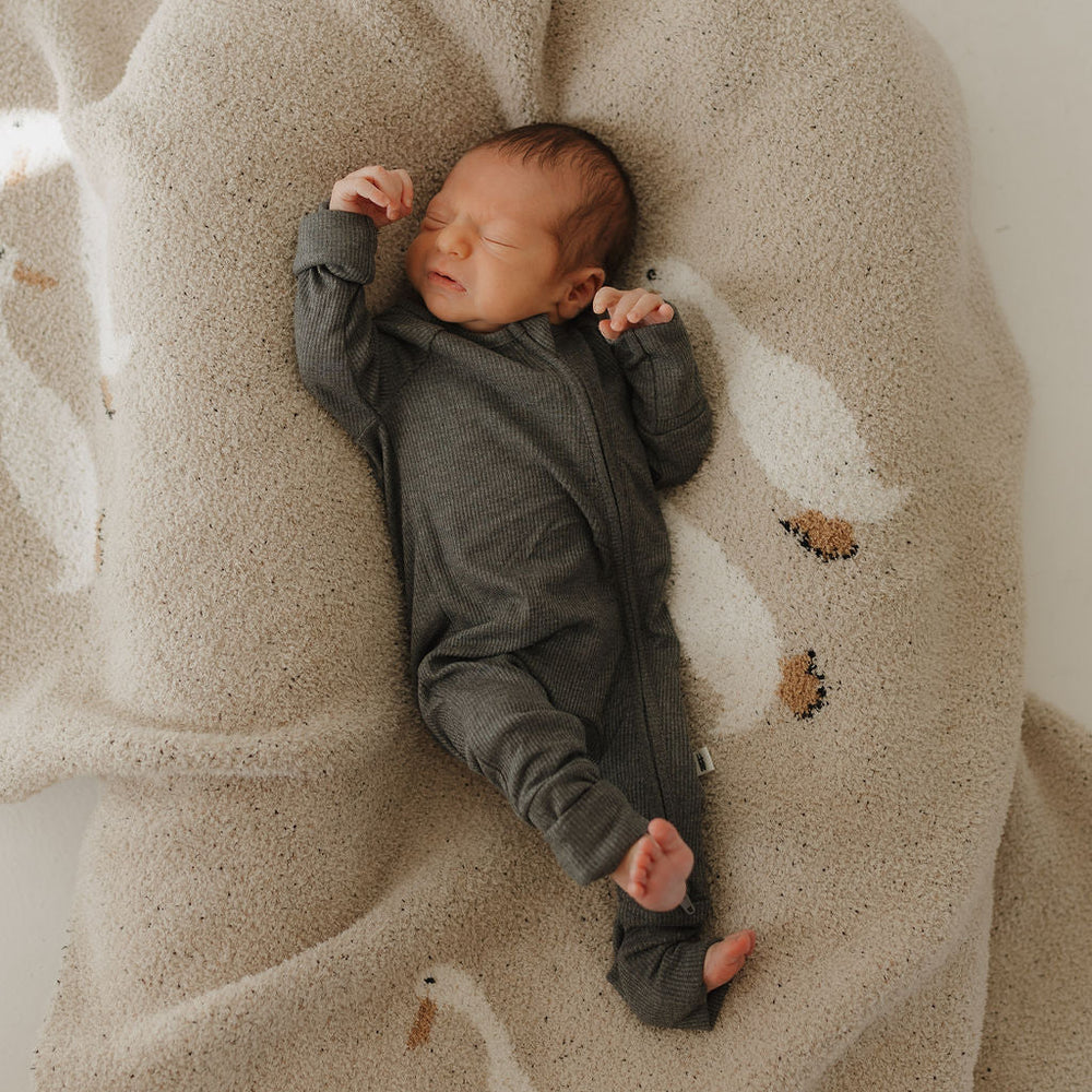 Shadow Bamboo Zip Pajamas