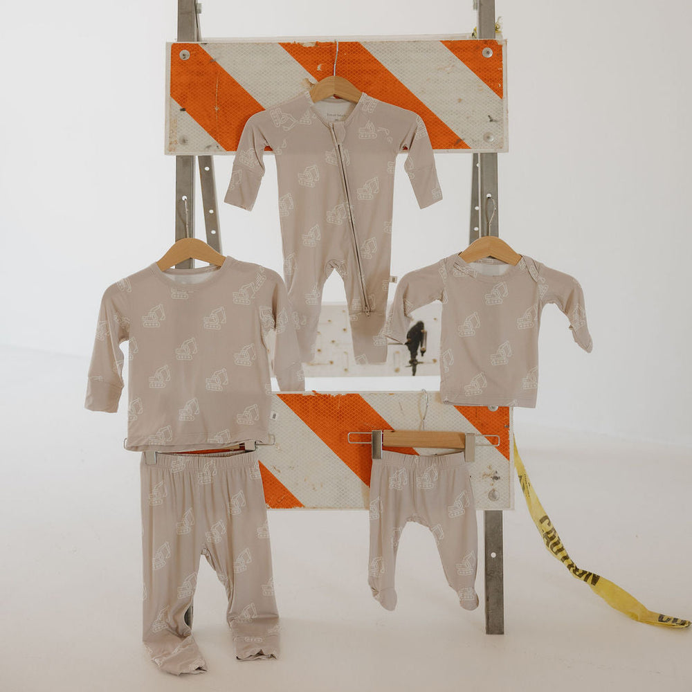 Excavator Bamboo Child Sleepy Time Set