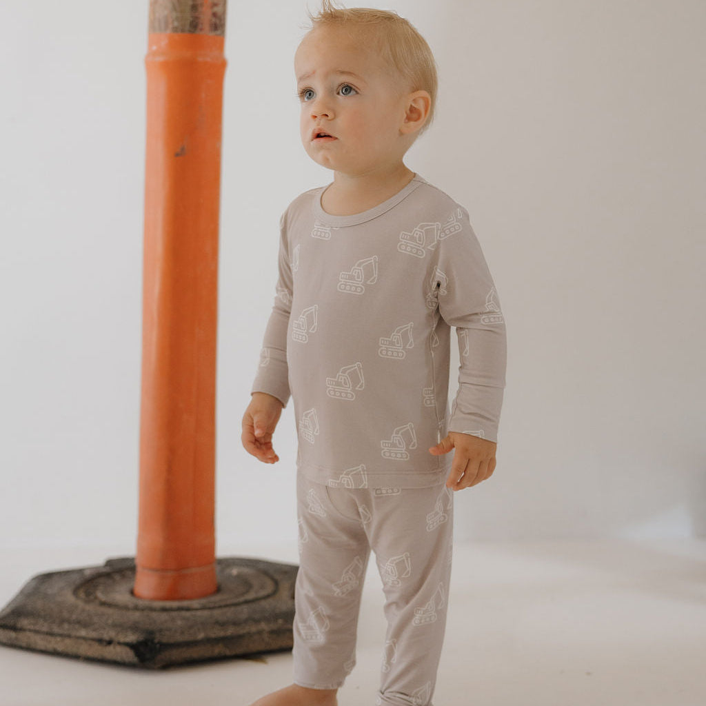 Excavator Bamboo Child Sleepy Time Set