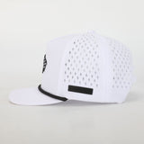White Finish Line Snapback