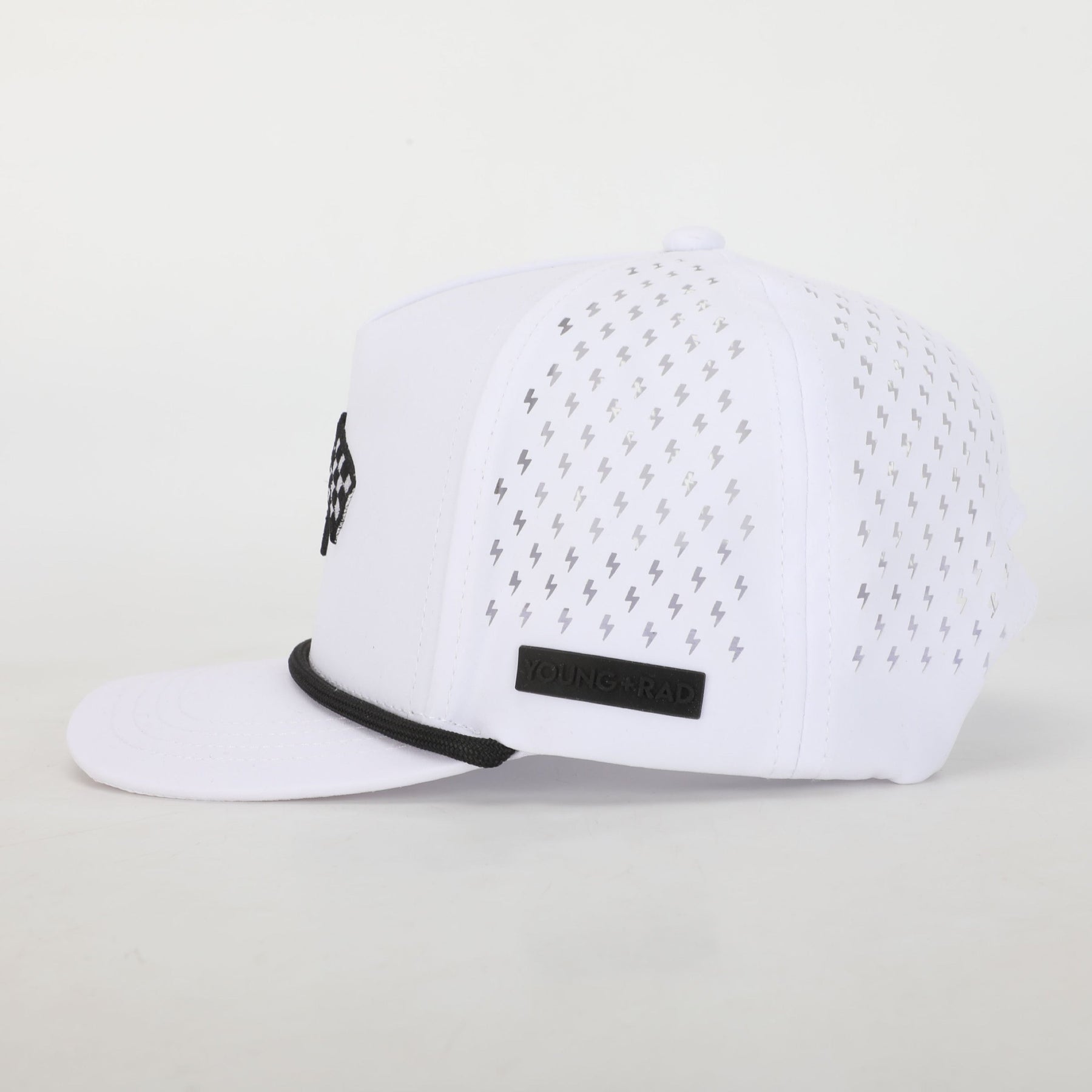 White Finish Line Snapback