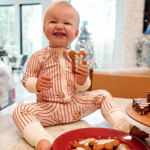 Milk & Cookies Bamboo Zip Pajama