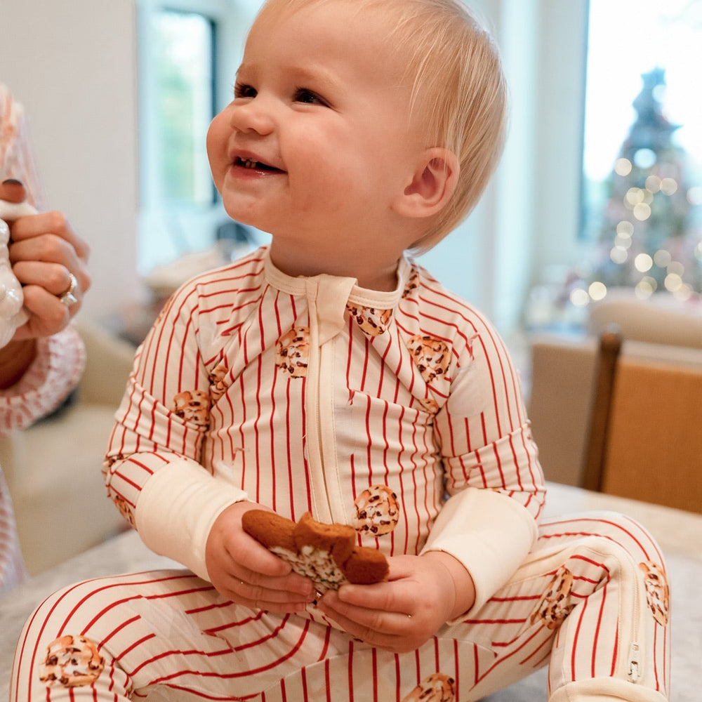Milk & Cookies Bamboo Zip Pajama