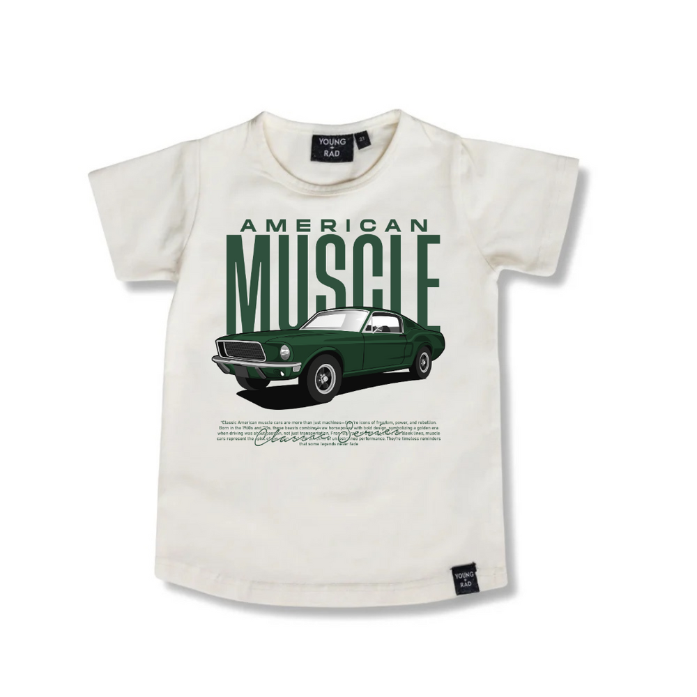 AMERICAN MUSCLE CAR ACID WASH TEE