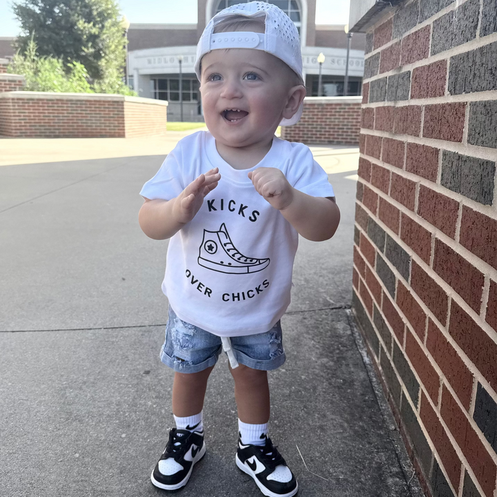 Kicks Over Chicks Tee