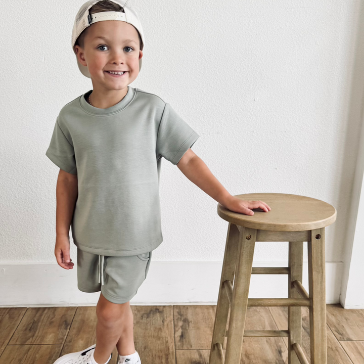 Sage T-Shirt Sweat Set