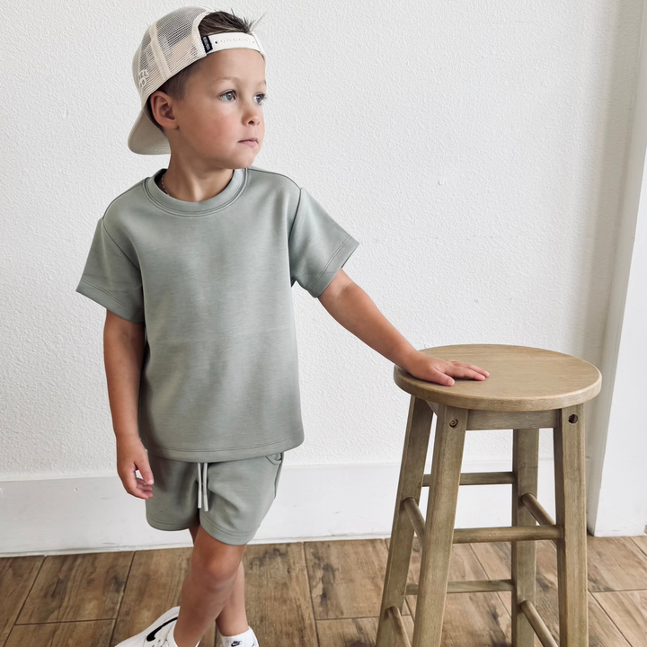 Sage T-Shirt Sweat Set
