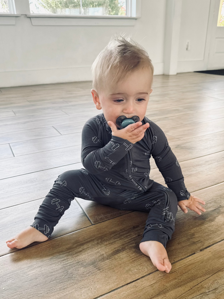 Arm Day Bamboo Zip Pajamas