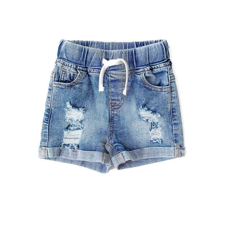 Distressed Denim Short